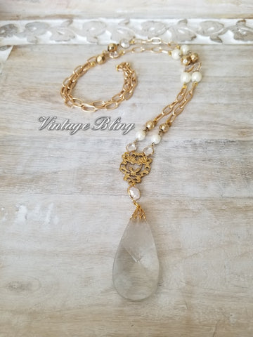 Chandelier Crystal Necklace