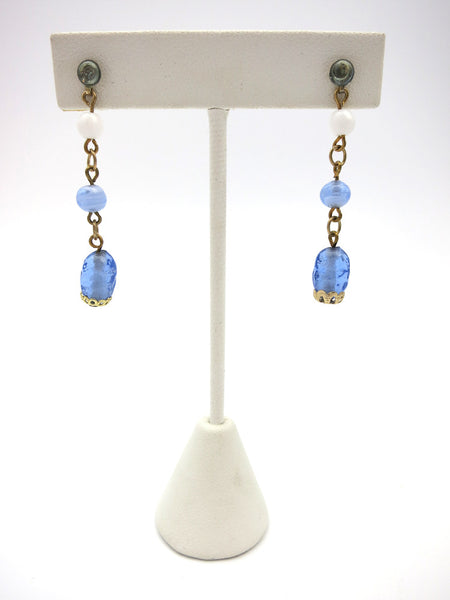 Short Blue Earrings