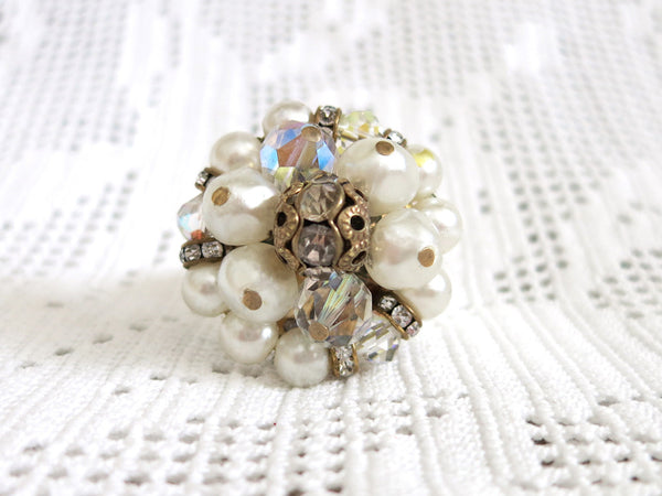 Pearl Cluster Ring