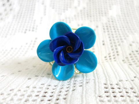 Turquoise Flower Ring