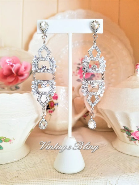 Show Stopping Rhinestone Earrings