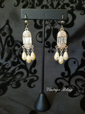 Cascading Pearl Earrings