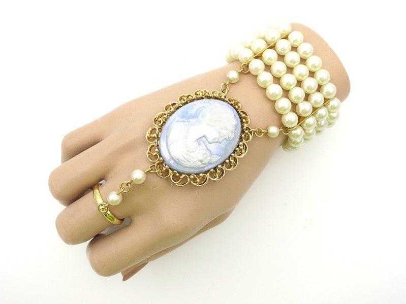Great Gatsby Inspired Hand Jewelry Bracelet 4