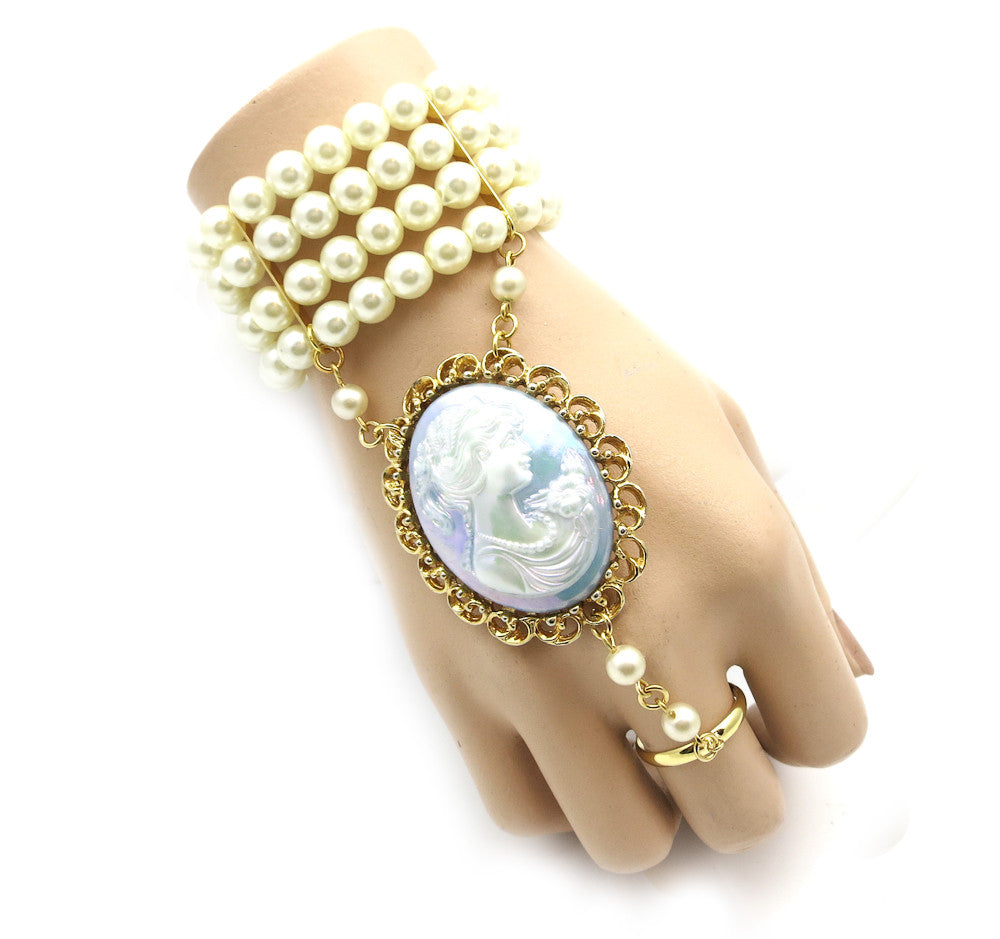 Great Gatsby Inspired Hand Jewelry Bracelet 4
