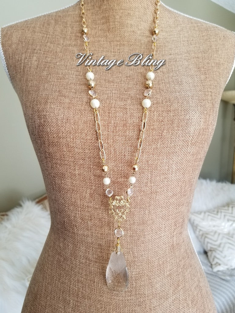 Chandelier Crystal Necklace