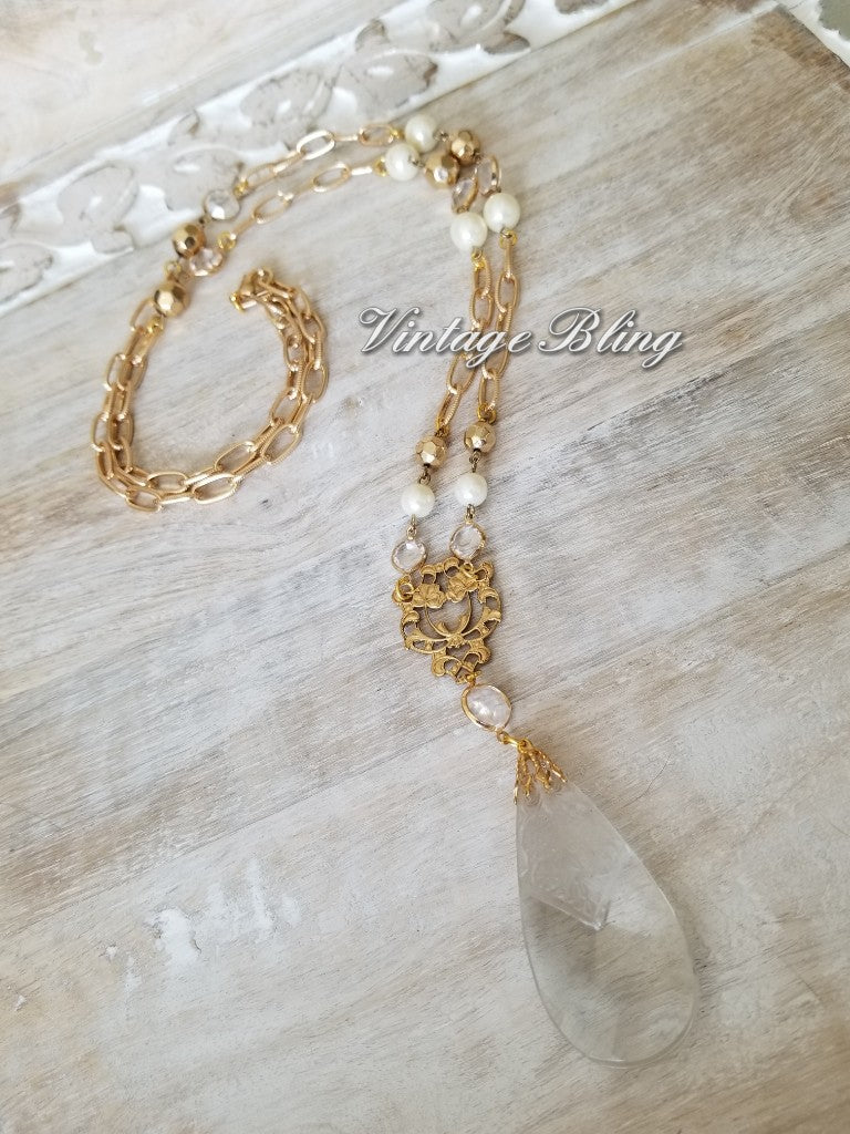 Chandelier Crystal Necklace