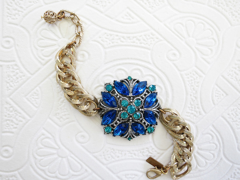Gorgeous Turquoise Statement Bracelet