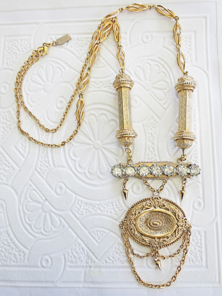 Long Gold Swag Necklace