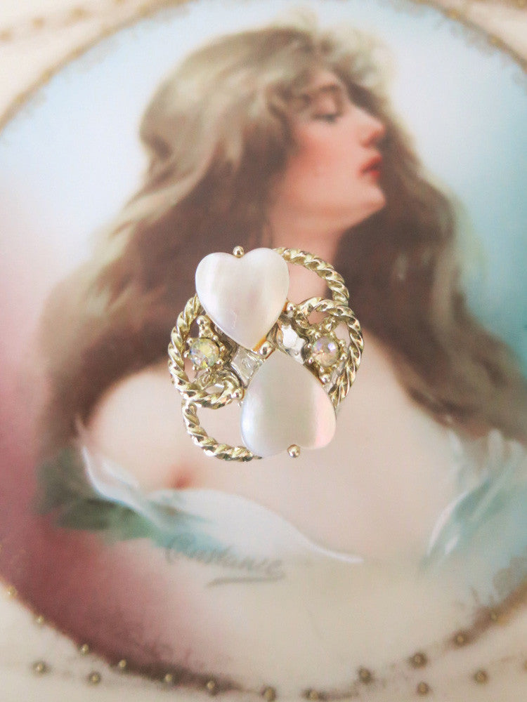 Sweetheart Mother of Pearl Ring