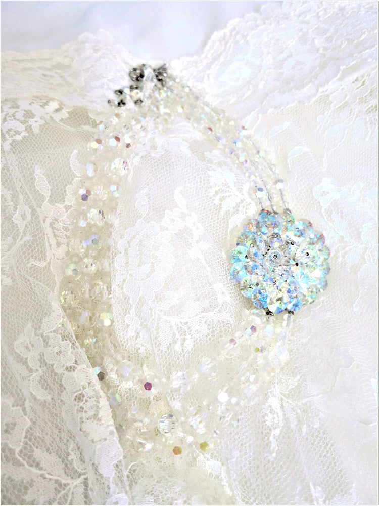Swarovski Crystal Triple Strand Necklace
