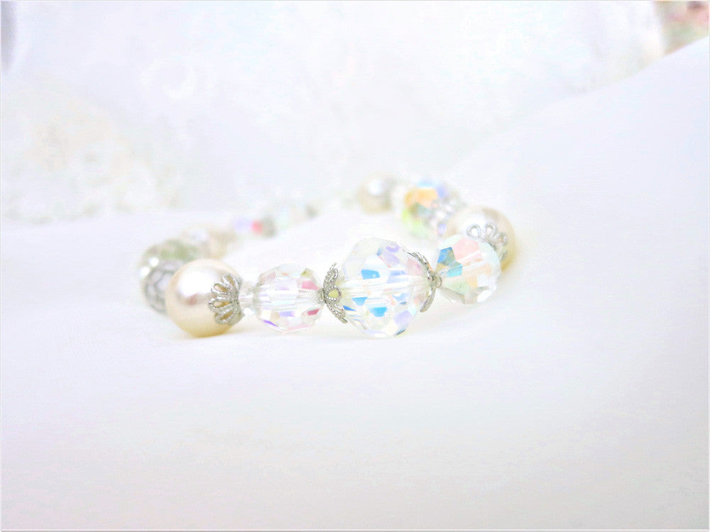 Gorgeous Pearl and Swarovski Crystal Bracelet