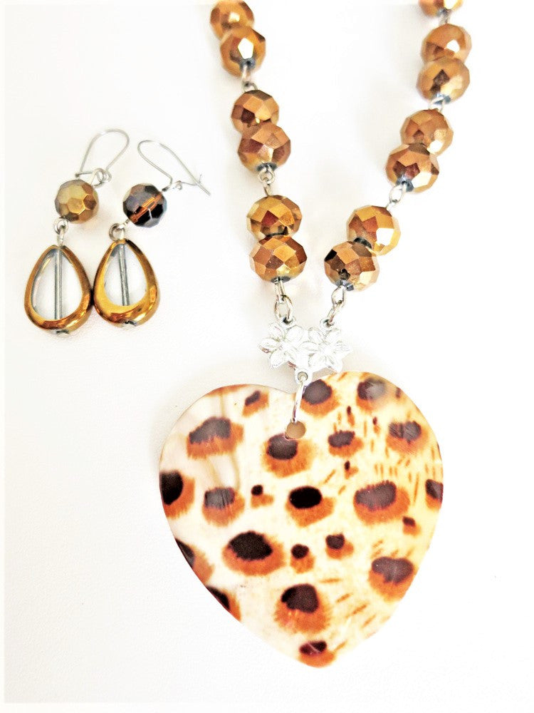 Wild Heart Necklace & Earrings