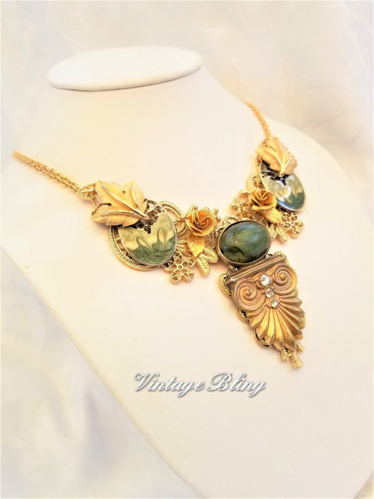 Art Deco Bib/Collar Style Necklace
