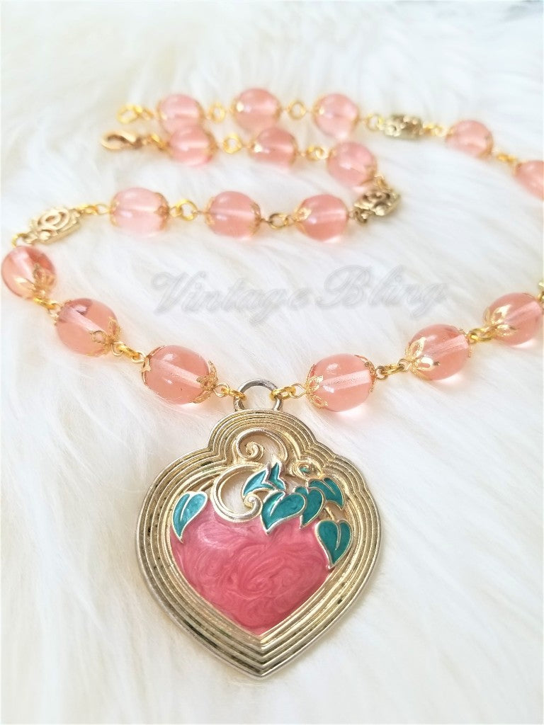 Strawberry Heart Necklace